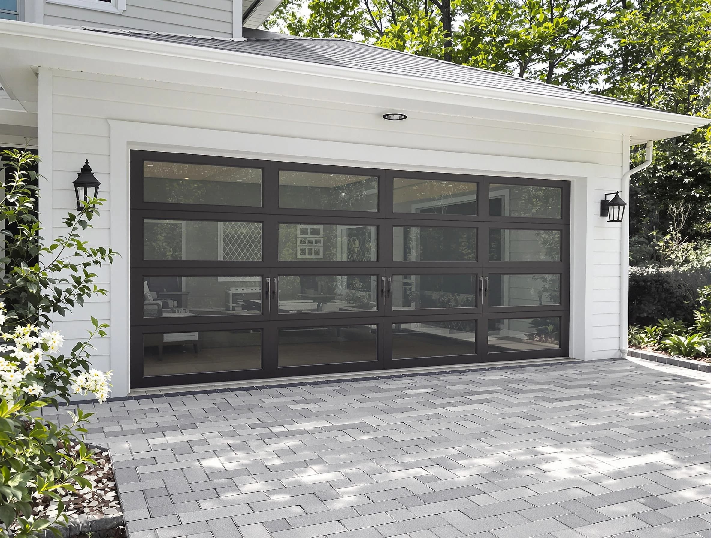 Mechanicsville Garage Door Repair design specialist presenting custom garage door options to Mechanicsville homeowner