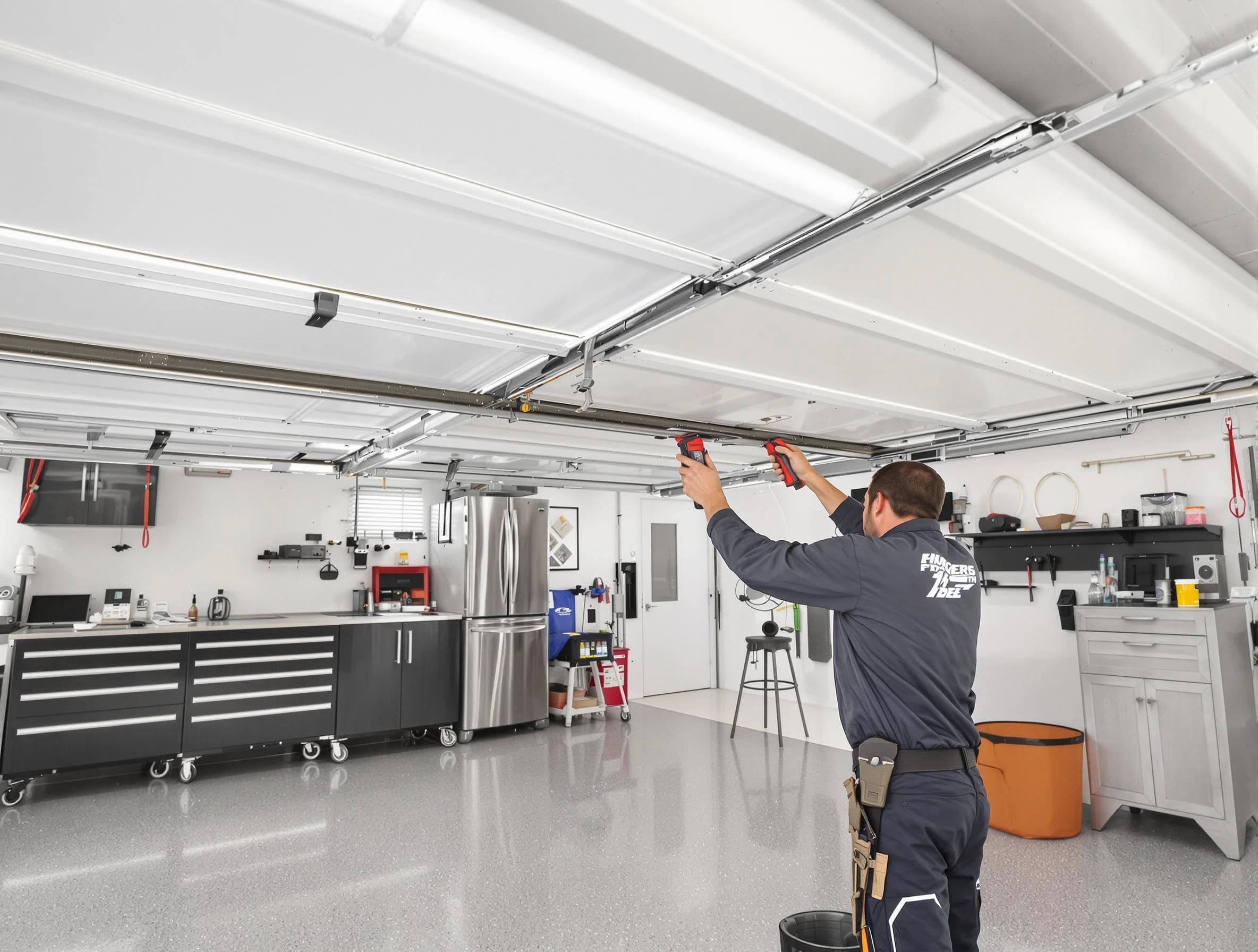 Overhead garage door repair service by Mechanicsville Garage Door Repair in Mechanicsville