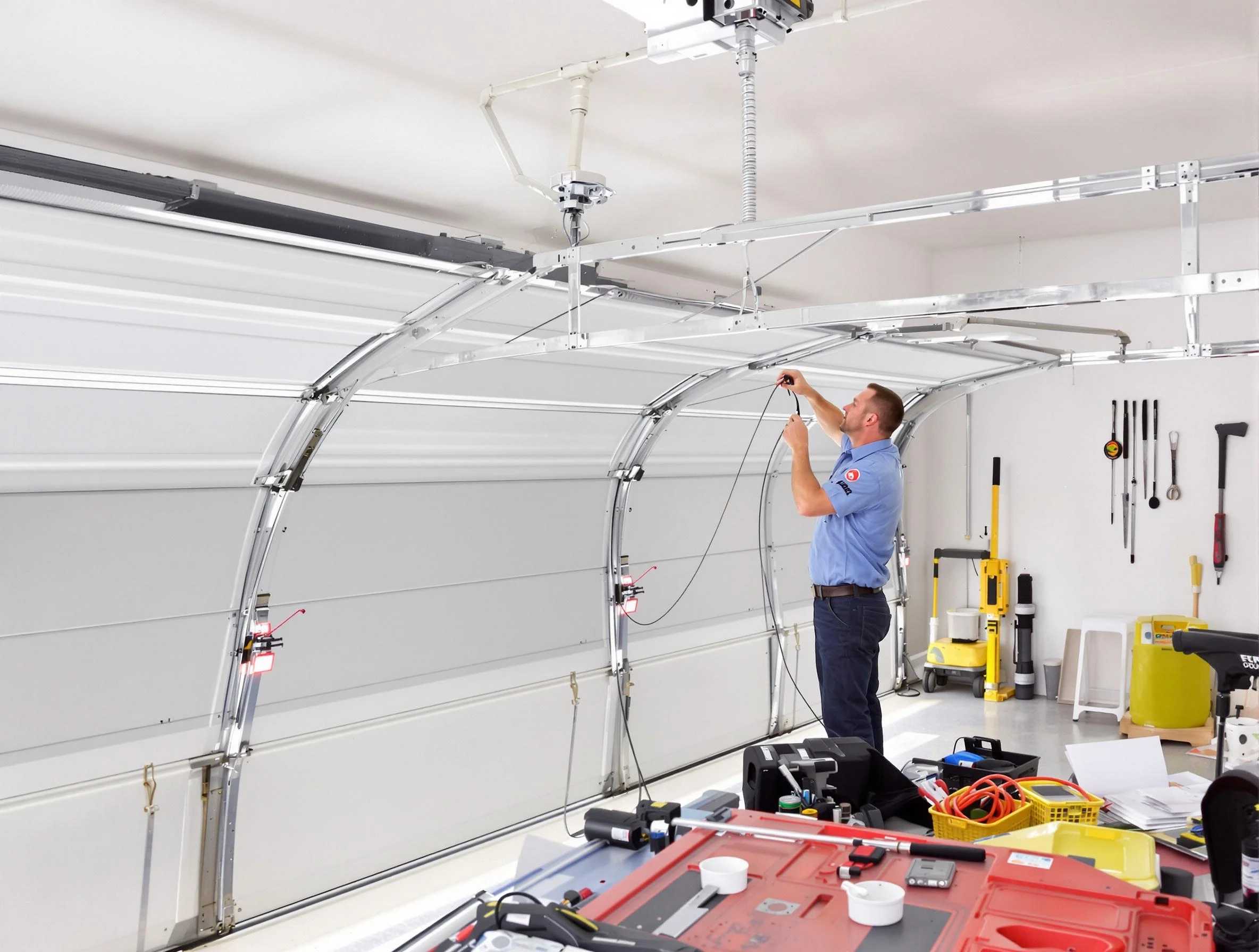 Garage door cable repair service by Mechanicsville Garage Door Repair in Mechanicsville