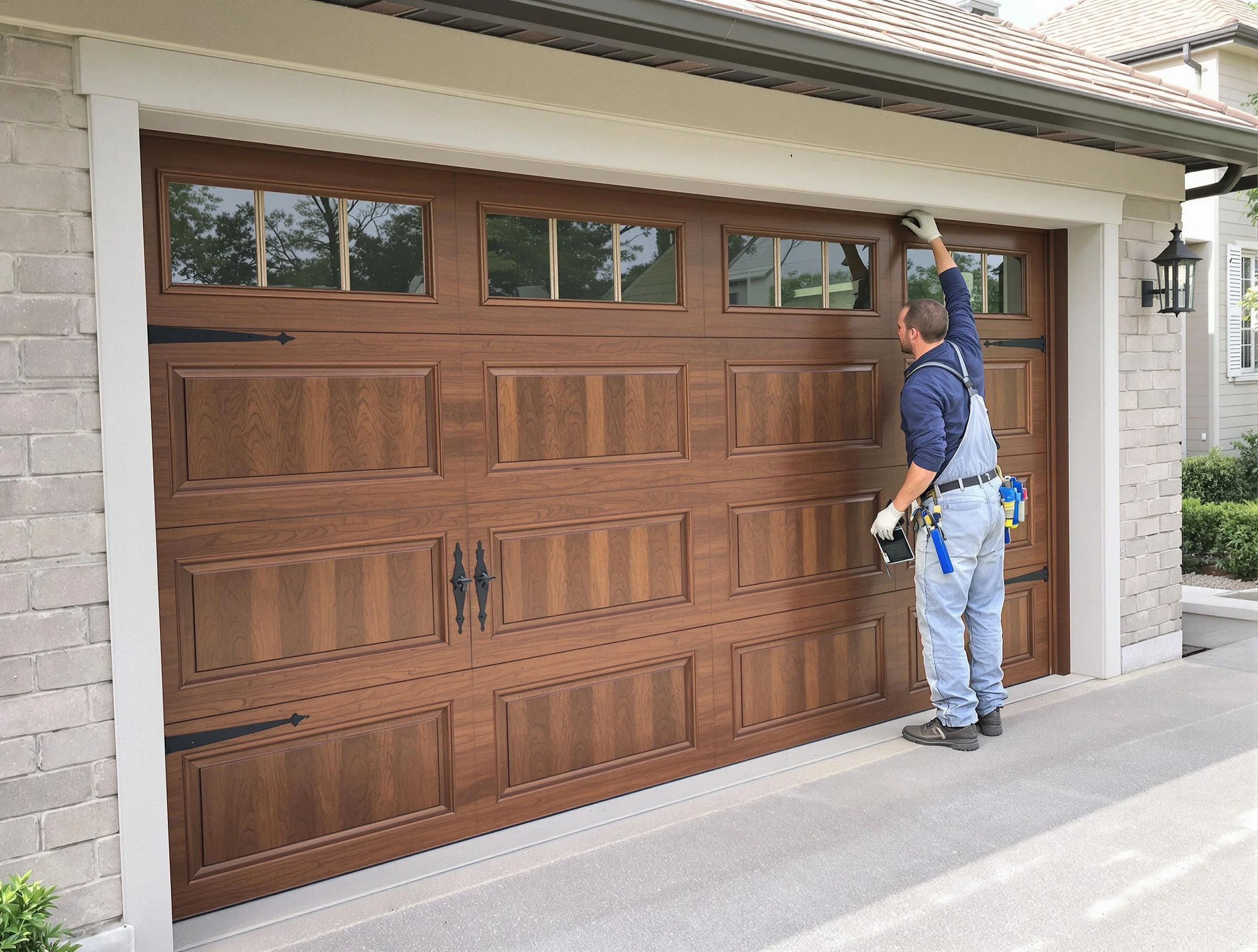 Custom garage door showcase by Mechanicsville Garage Door Repair in Mechanicsville