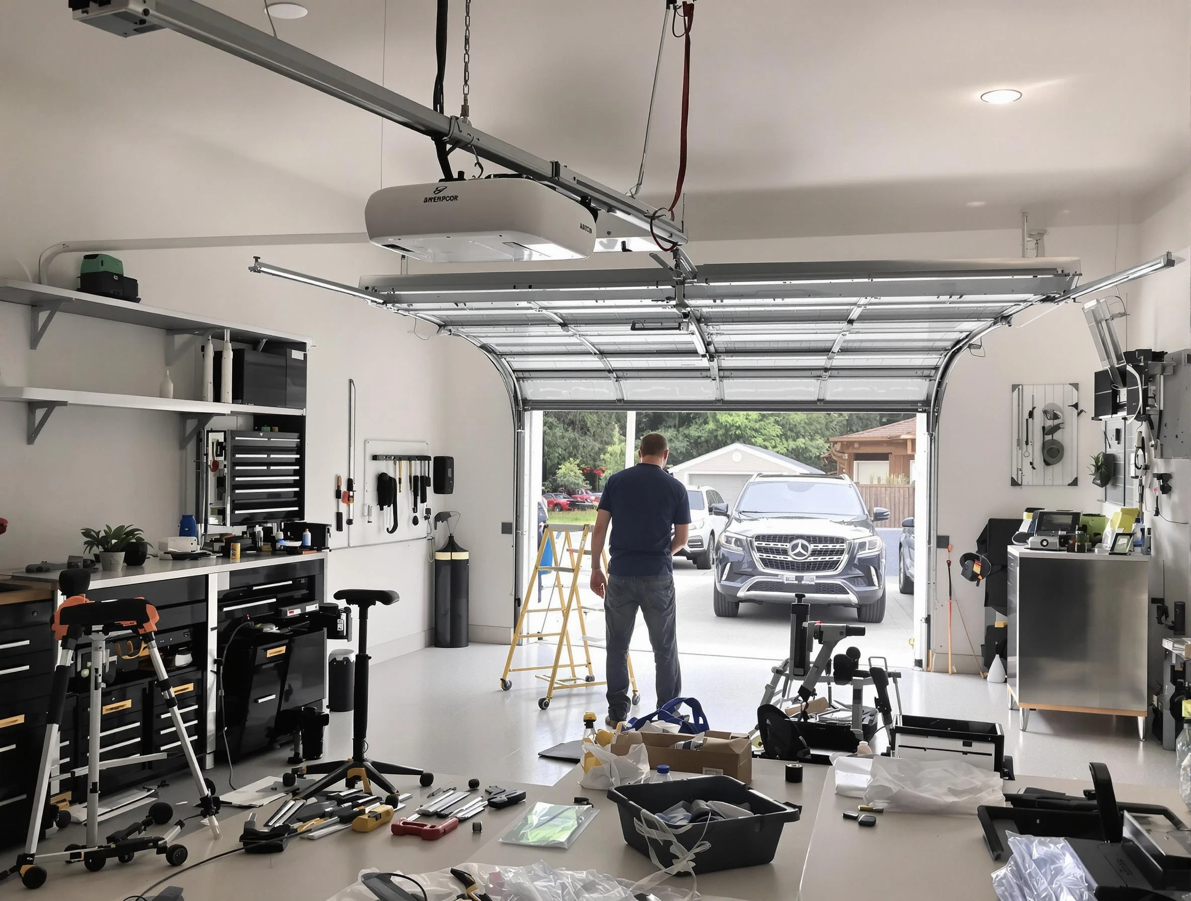 Garage door opener installation by Mechanicsville Garage Door Repair in Mechanicsville